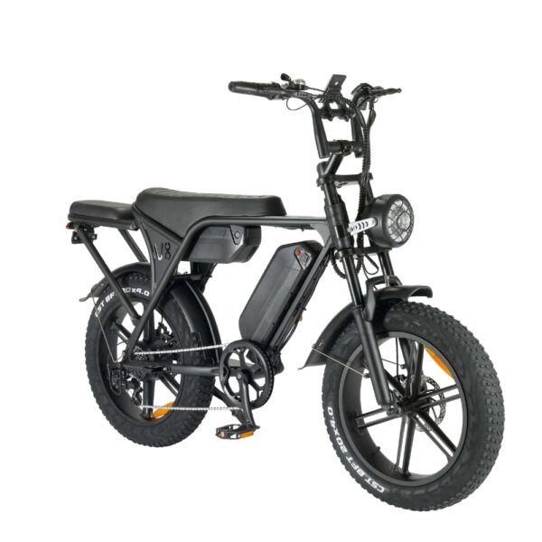 OUXI V8 Elektrische Fatbike – 250W – 15Ah – 20 inch - dubbele accu– zwart